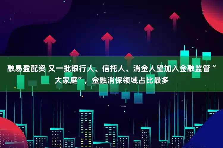 融易盈配资 又一批银行人、信托人、消金人望加入金融监管“大家庭”，金融消保领域占比最多