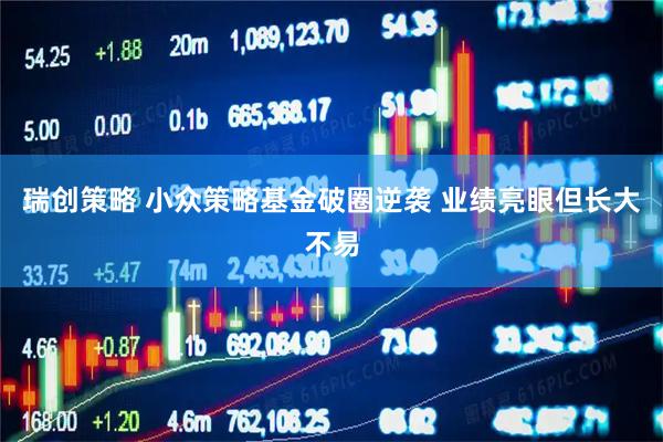 瑞创策略 小众策略基金破圈逆袭 业绩亮眼但长大不易